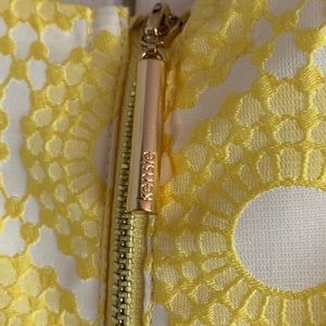 Kensie yellow embroidered dress